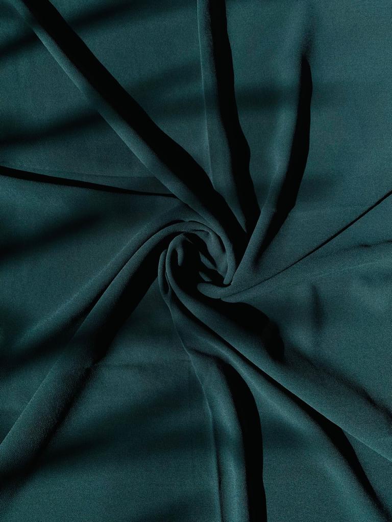 Dark Green Gossamer Grace: Premium georgette and Chiffon Staller - Exquisite Quality with Stitched Sides, Imported Elegance in a Vibrant Color Range, Perfect for Women Seeking Fine and Soft Chiffon - Image 6