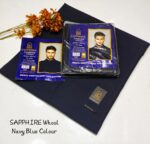Beautiful Gents Winter Collection – Sapphire Wool Shawl, Full-Size 4m Premium Soft Wool with Tag Card and Elegant Packaging - Image 2