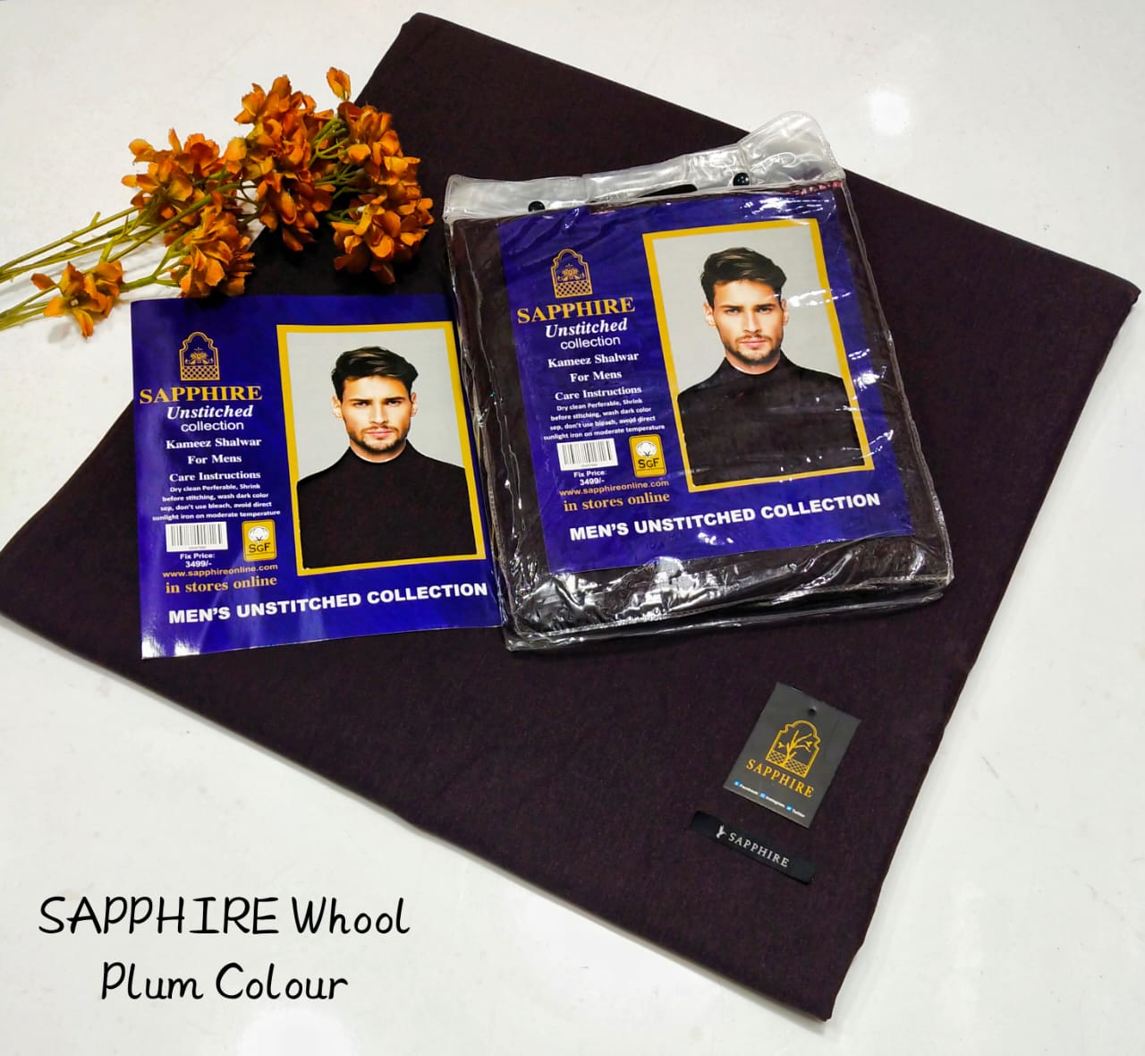 Plum color Wool Shawl