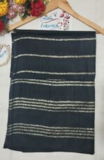 Golden Elegance: Stylish Linen Staller Collection - Fancy Hijabs for Girls and Women, for All Seasons, sides are stitched, No Piko Work Needed - Image 3