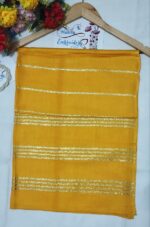 Golden Elegance: Stylish Linen Staller Collection - Fancy Hijabs for Girls and Women, for All Seasons, sides are stitched, No Piko Work Needed - Image 15