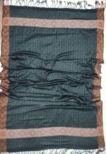 Vintage Jacquard Print Shawl with Tassels – Full-Length 2.75 Yards, Wool Shawl in a Variety of Colors - Image 6
