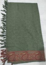 Vintage Jacquard Print Shawl with Tassels – Full-Length 2.75 Yards, Wool Shawl in a Variety of Colors - Image 3