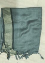 Elegant Linen Scarf & Dupatta – Perfect for Hijab, Matching Dupatta, with Tassels- Full Size 2.5 Yards - Image 4