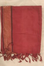 Elegant Linen Scarf & Dupatta – Perfect for Hijab, Matching Dupatta, with Tassels- Full Size 2.5 Yards - Image 5