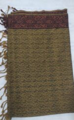 Vintage Jacquard Print Shawl with Tassels – Full-Length 2.75 Yards, Wool Shawl in a Variety of Colors - Image 10