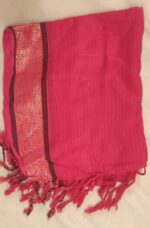 Elegant Linen Scarf & Dupatta – Perfect for Hijab, Matching Dupatta, with Tassels- Full Size 2.5 Yards - Image 11