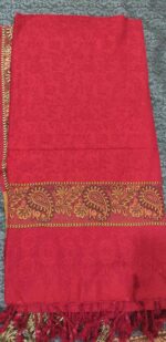 Vintage Jacquard Print Shawl with Tassels – Full-Length 2.75 Yards, Wool Shawl in a Variety of Colors - Image 8