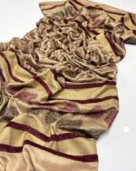 Elegant Banarasi Pashmina Shawl with Velvet & Sequin Work – Premium Quality - Image 3