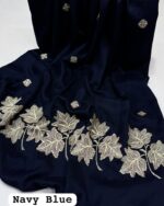 Elegant Pashmina Chanar Leaf Shawl with Sequins Embroidery – 72 Grade, Premium Quality, 2.5 Yards (88"x44") - Image 4