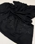 Elegant Pashmina Chanar Leaf Shawl with Sequins Embroidery – 72 Grade, Premium Quality, 2.5 Yards (88"x44") - Image 3