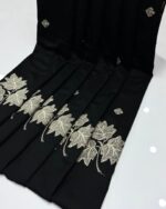 Elegant Pashmina Chanar Leaf Shawl with Sequins Embroidery – 72 Grade, Premium Quality, 2.5 Yards (88"x44") - Image 2
