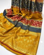 Elegant Pashmina Jacquard Banarsi Shawl – Premium Quality, 2.5 Yards (88"x44") - Image 3