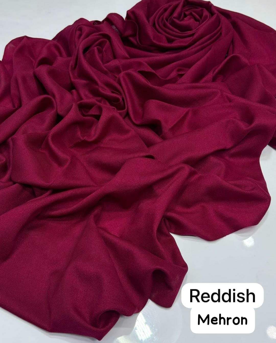 maroon Pure Pashmina Shawl – Soft, Original Pashmina in Wide Color Range - Image 5