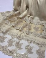 Elegant Pashmina Shawl with Cutwork & Sequin Embroidery – - Image 2