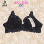 Bra Size 32 | Soft Padded Push-Up | Black Beauty with Lace & Net – Ultra Comfort and Support