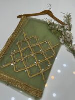 Fancy Dupatta Hand Made- Indian Gotta Mirror Work Full-Size Dupatta – Elegant Fancy Design in Vibrant Colors - Image 11