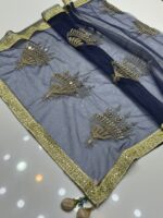 Fancy Dupatta Hand Made- Indian Gotta Mirror Work Full-Size Dupatta – Elegant Fancy Design in Vibrant Colors - Image 2