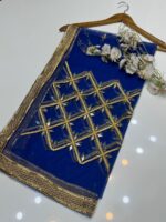 Fancy Dupatta Hand Made- Indian Gotta Mirror Work Full-Size Dupatta – Elegant Fancy Design in Vibrant Colors