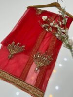 Fancy Dupatta Hand Made- Indian Gotta Mirror Work Full-Size Dupatta – Elegant Fancy Design in Vibrant Colors - Image 7