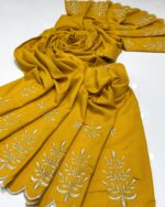 Pashmina Shawl – Premium Machine Embroidery, 2.5-Yard Luxurious Wrap, Excellent Quality - Image 5